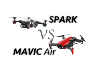 【ポータブルドローン】DJI Mavic Air とSparkのスペック比較まとめ【どっちがおすすめ？】