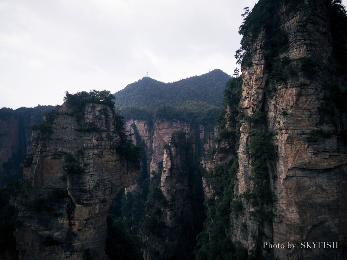 武陵源のMavic Pro空撮写真