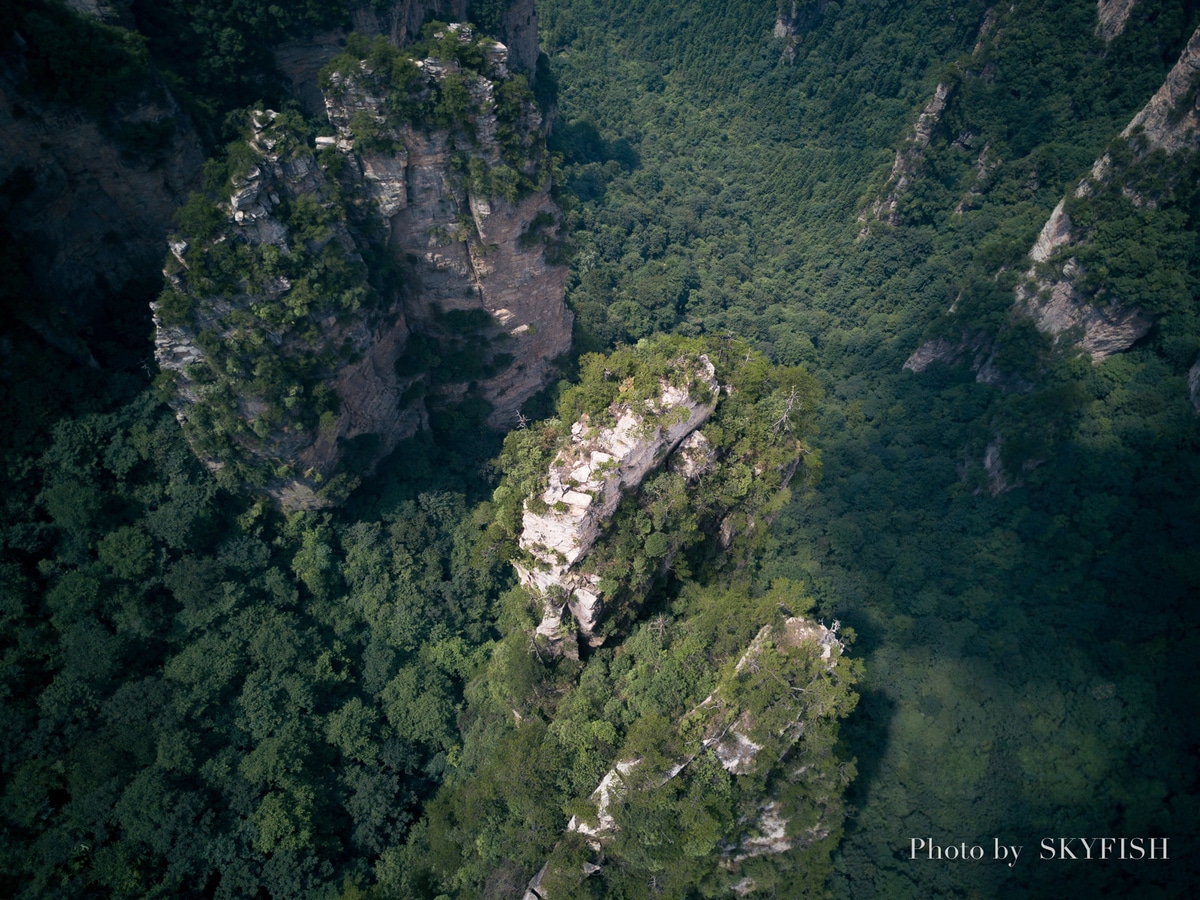 武陵源のMavic Pro空撮写真