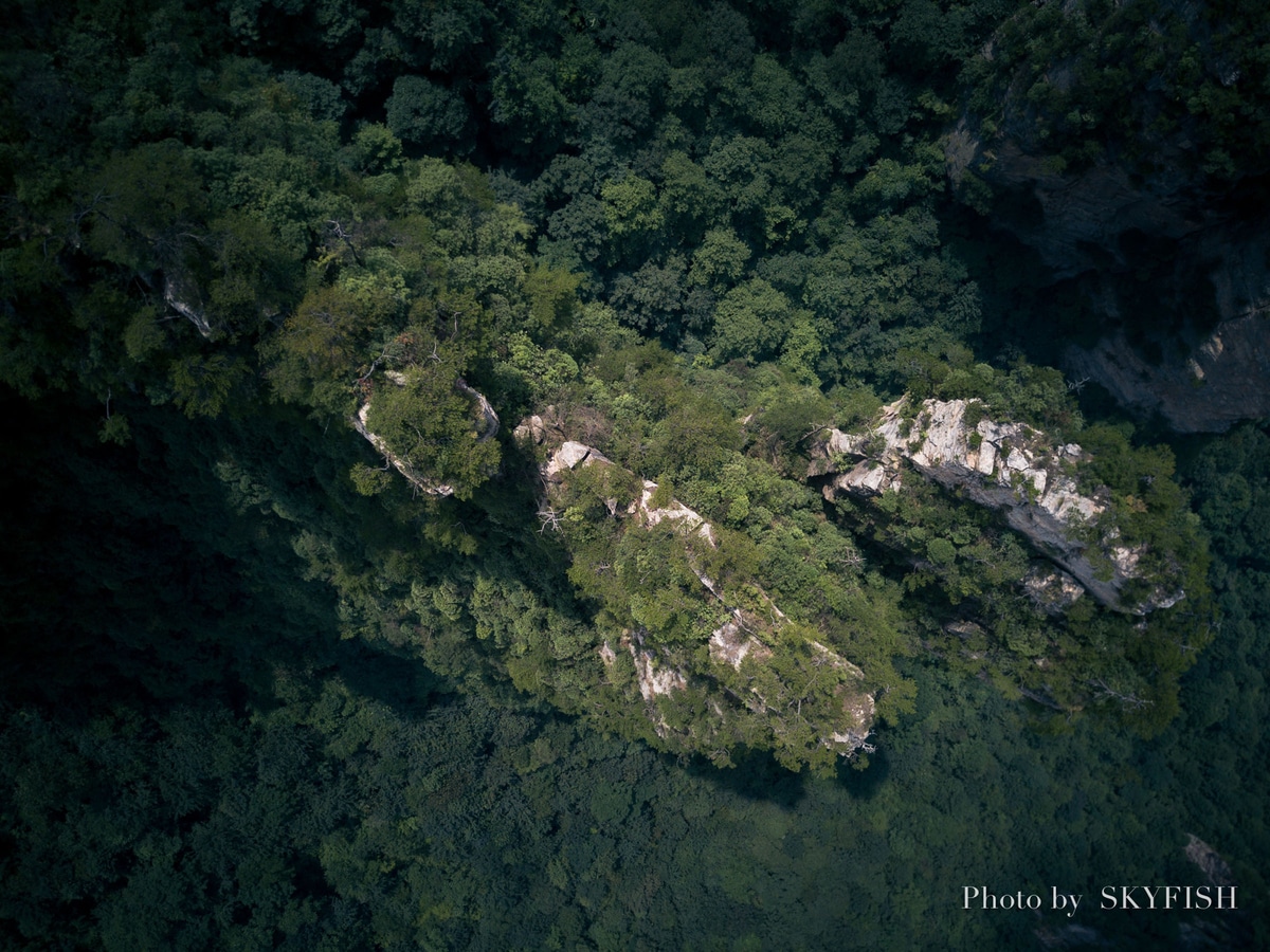 武陵源のMavic Pro空撮写真