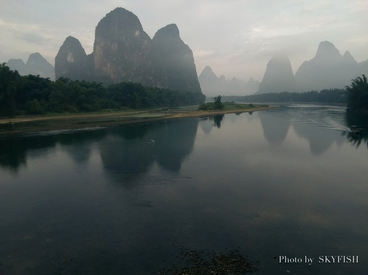 中国桂林で飛ばすドローンTelloの写真