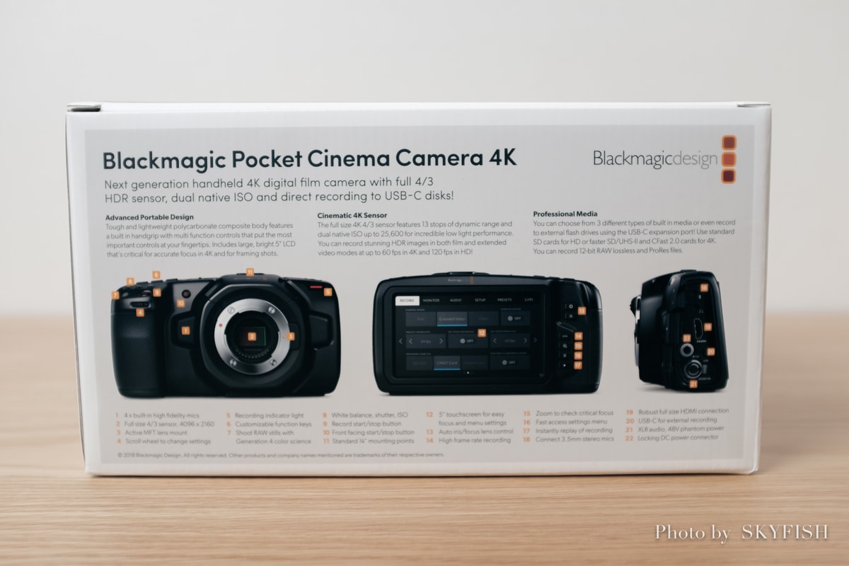 Blackmagic Pocket Cinema Camera 4K シネマカメラ BMPCC4K