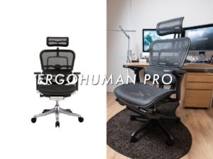 【Ergohuman PRO】ブログ執筆、写真現像、動画編集のためにエルゴヒューマンの椅子を購入【レビュー】