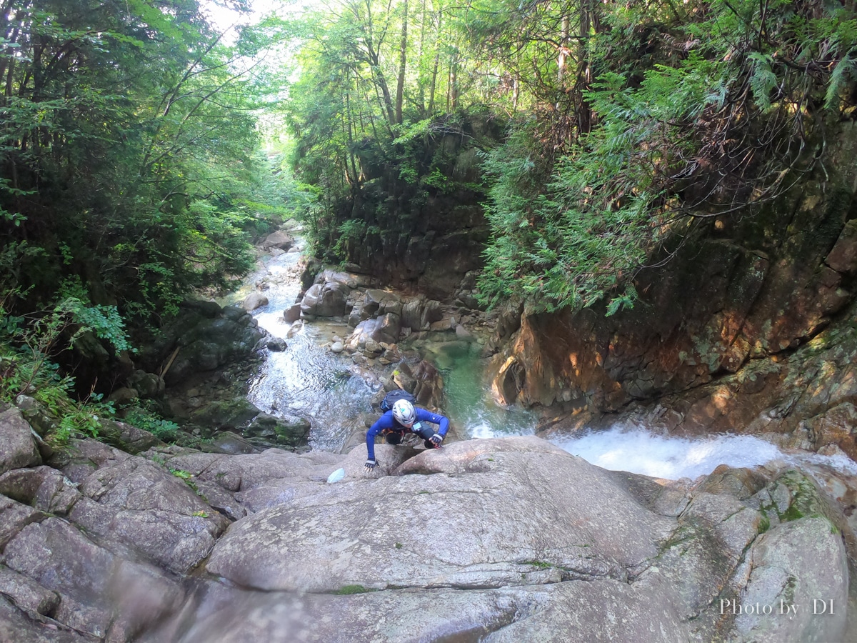 沢遊びをGoProで撮影