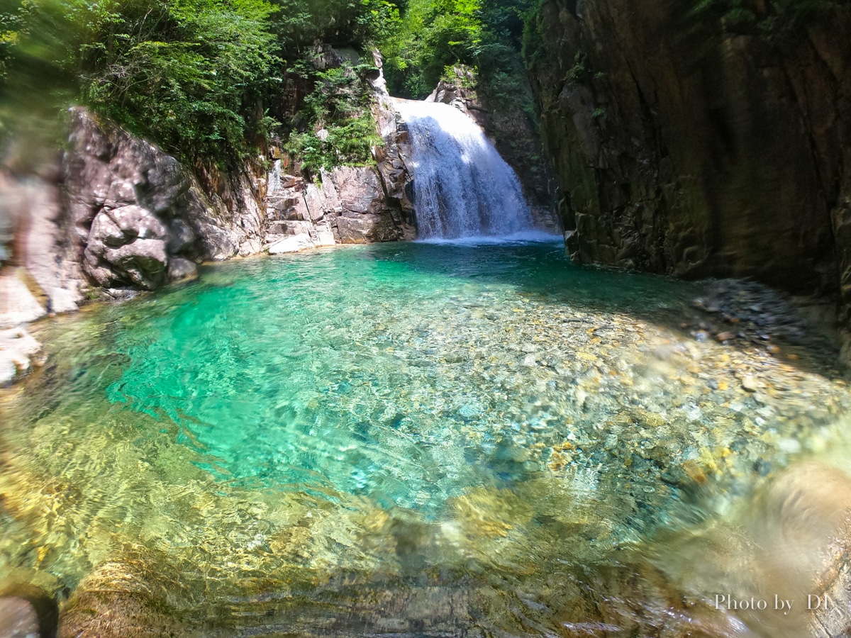 沢遊びをGoProで撮影