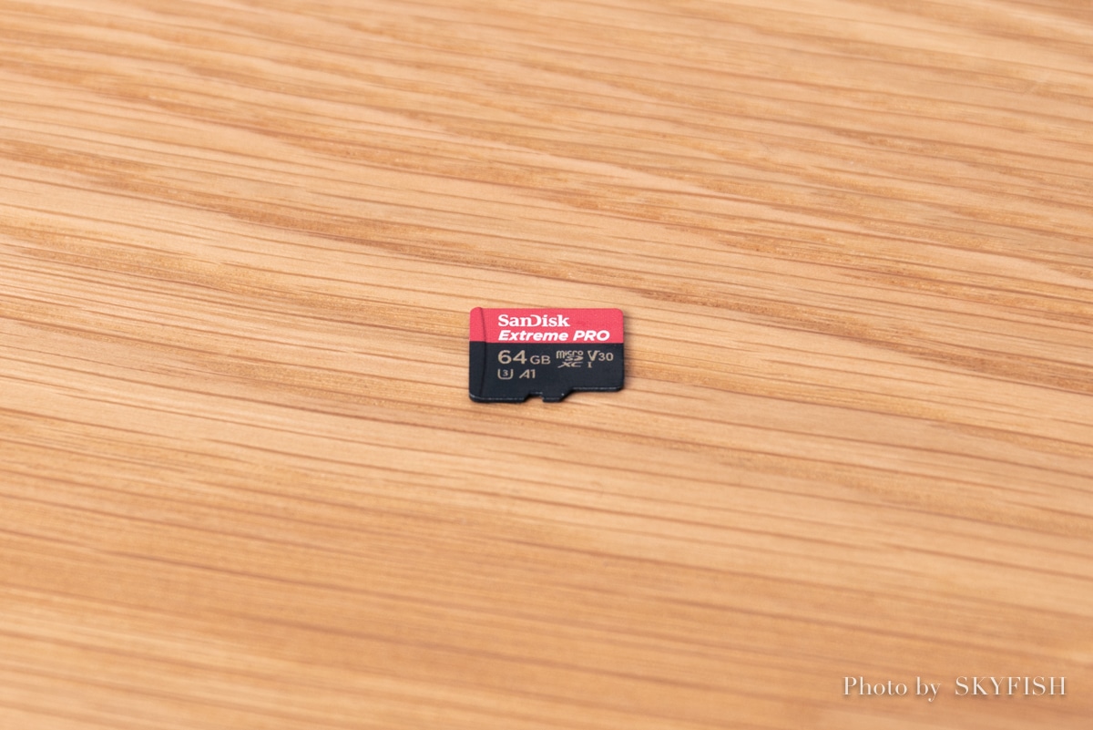 Mavic Mini のマイクロSDカード