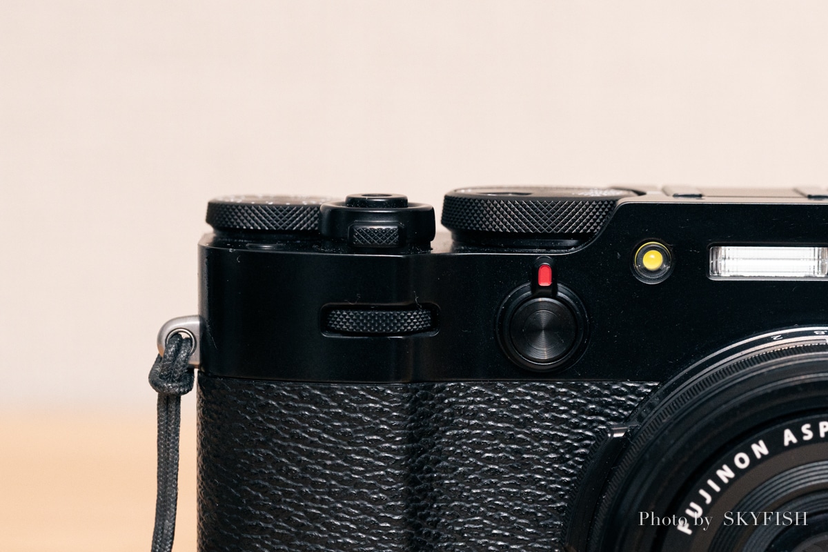 330円 【保証書付】 カメラ凸型シャッター リリースボタン ライカ富士フイルムX100 X100Sに対応 10mm 金属 全3色 - ブラック