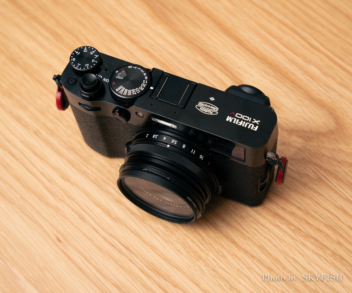 FUJIFILM X100V シルバー 純正フード 純正フィルター付