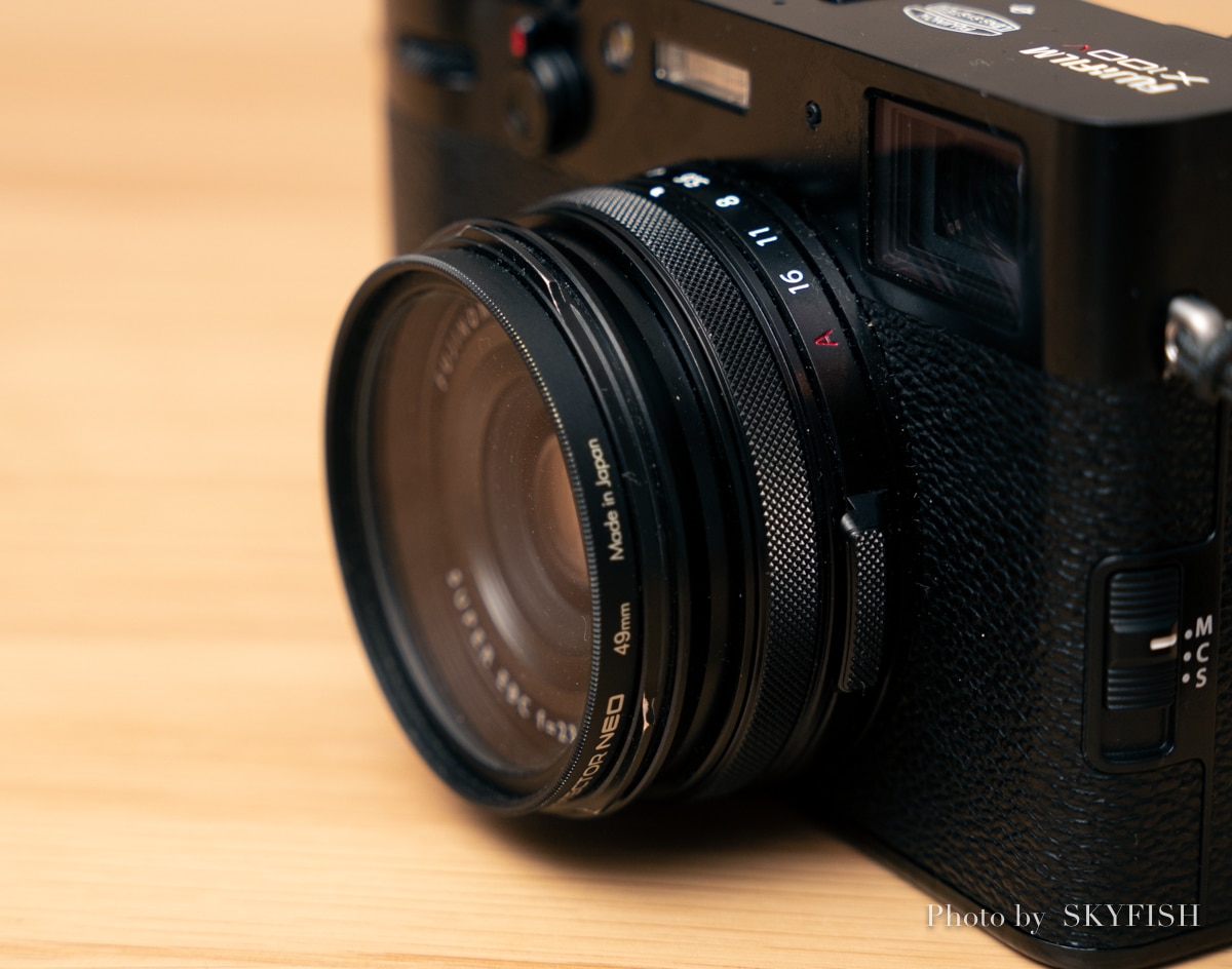 X100VとNiSi UHD UVフィルター