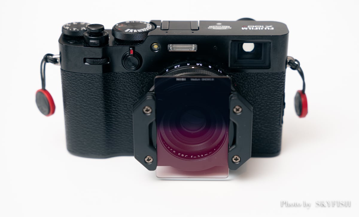 X100V用NiSiの角形レンズフィルター