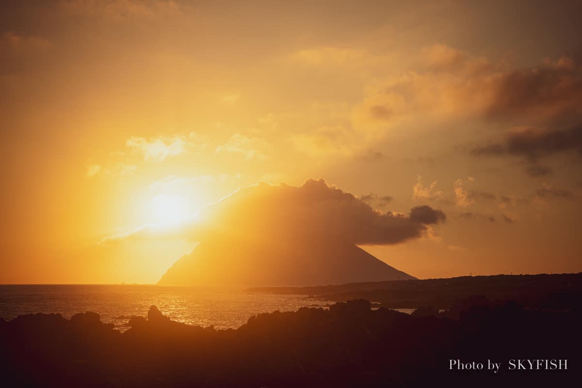 八丈島の風景