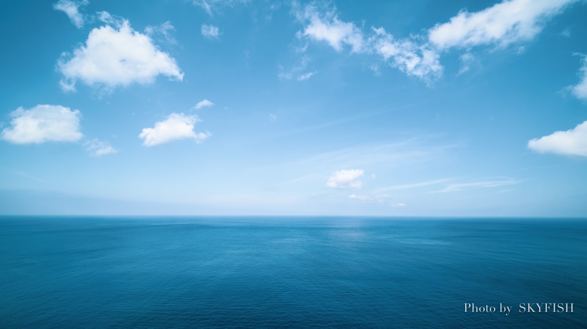 八丈島の空撮写真