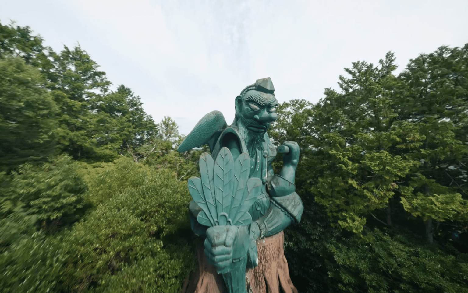 【日本一の天狗像】古井の天狗山をドローンで参拝してみた！ スカイフィッシュのドローンブログ